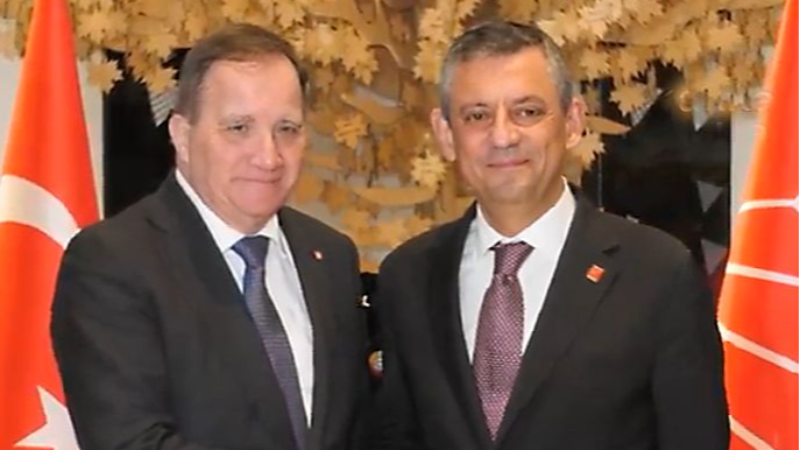 Özel, Avrupa Sosyalist Partisi Başkanı Löfven ile bir araya geldi