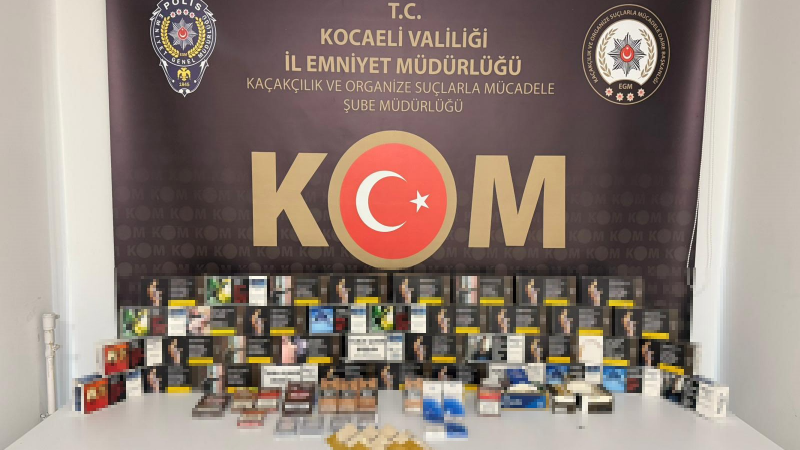 6 bin 720 dal içi tütünle doldurulmuş makaron ele geçirildi