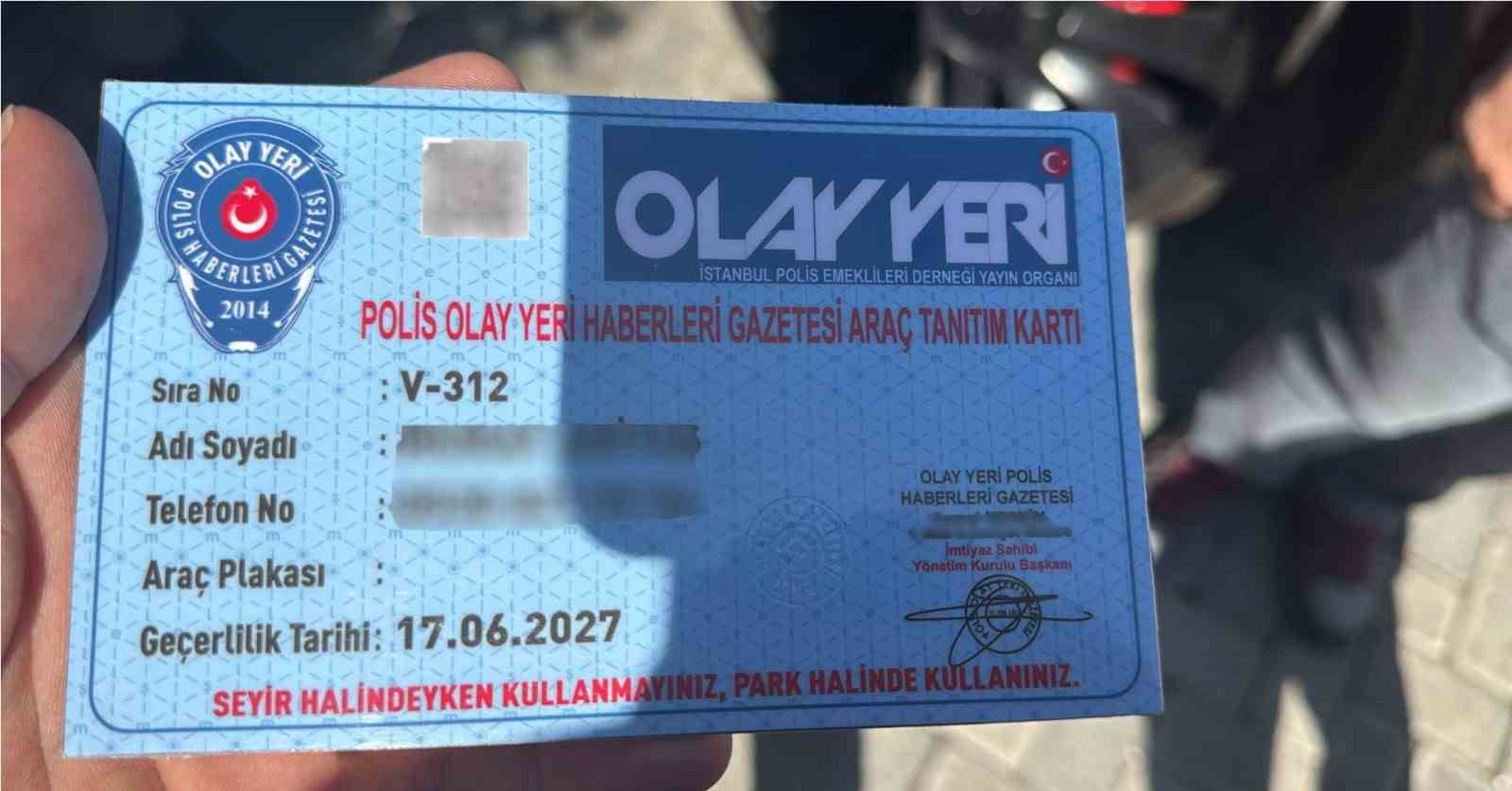 "Resmi hizmete mahsustur" kartıyla trafiğe çıkılan aracın sahibiyle ilgili yeni gelişme

