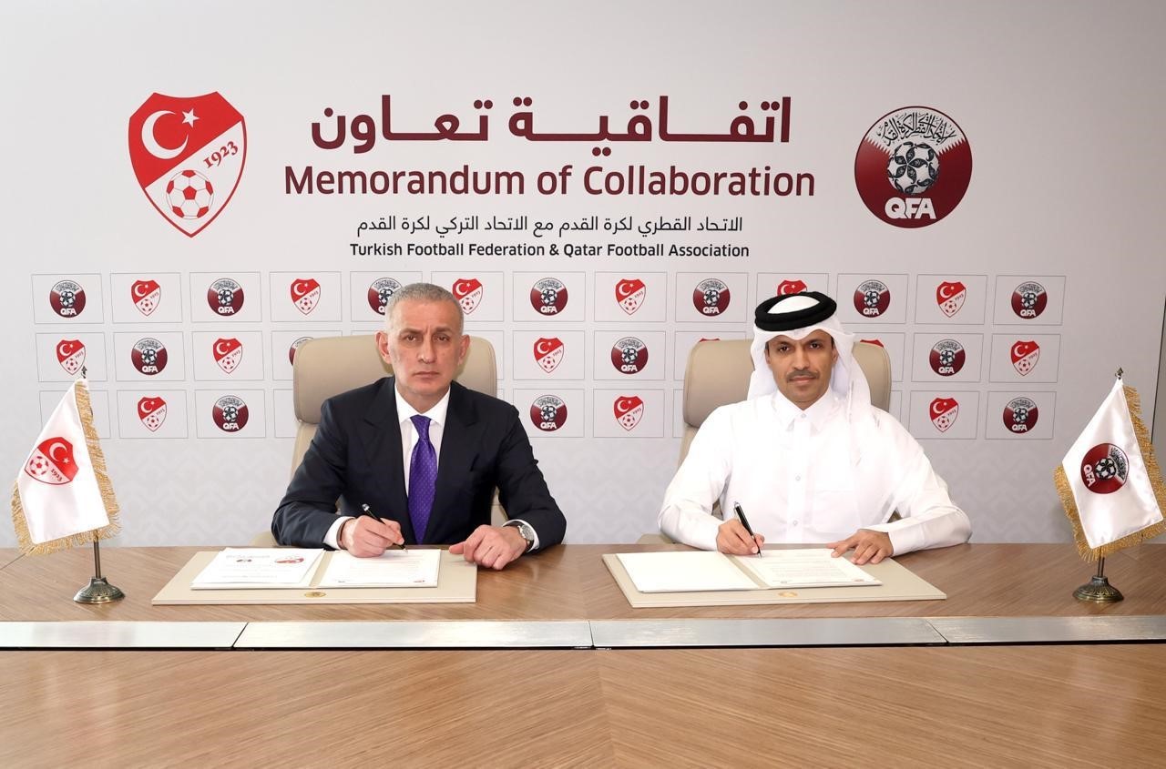 TFF ile Katar Futbol Federasyonu arasında iş birliği anlaşması imzalandı