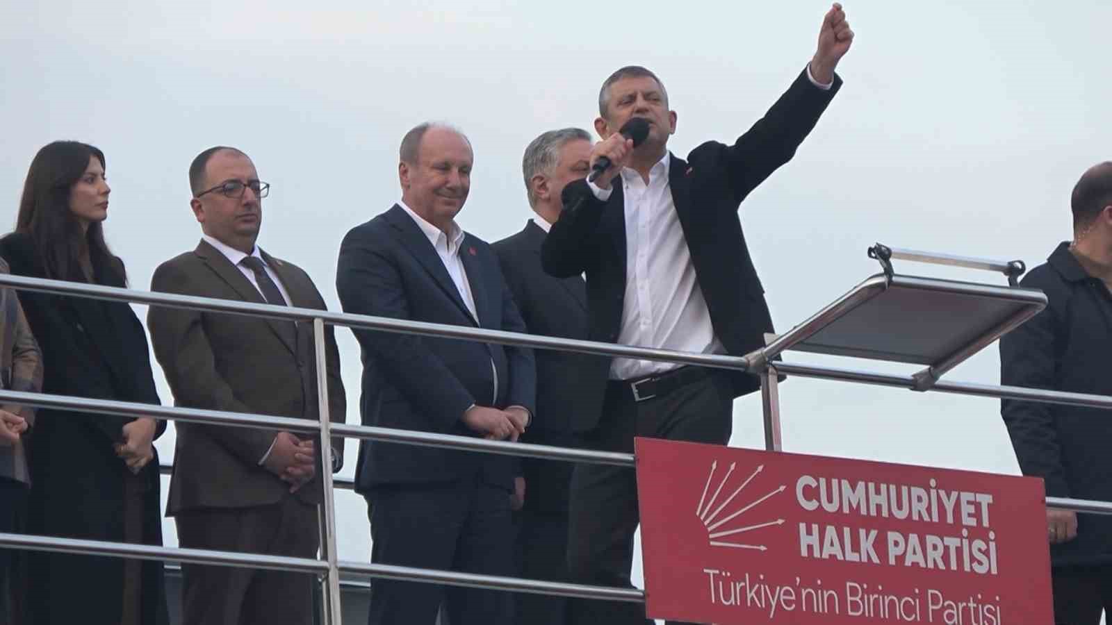 CHP Genel Başkanı Özel, Yalova’daki mitingde konuştu