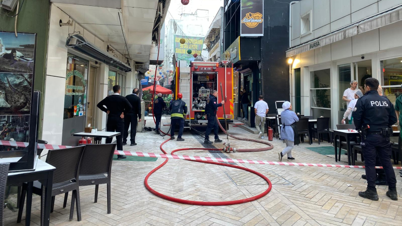 Kebapçıda yangın paniği