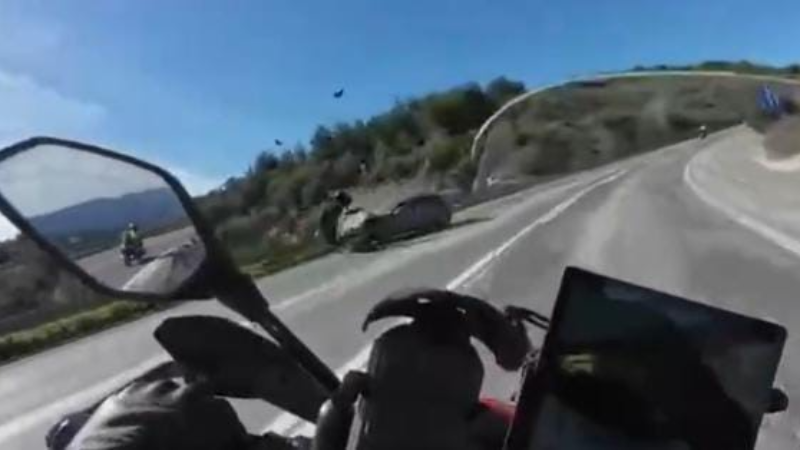 Motosiklette ölüm böyle geldi...