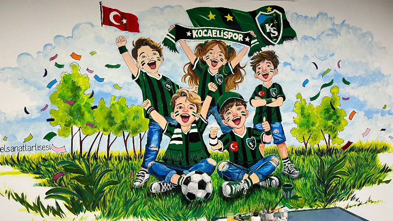 Kocaelispor’a özel duvar resmi projesi