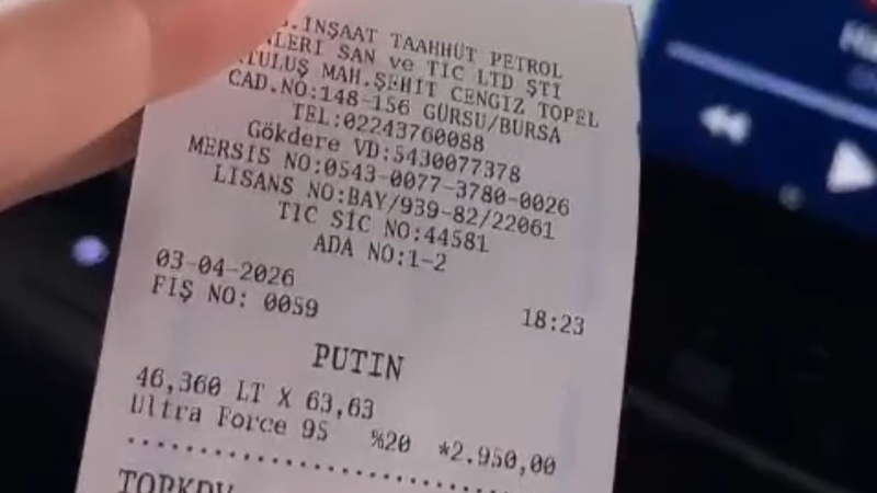 Plakayı okuyamadı, fişe "Putin" yazdı...