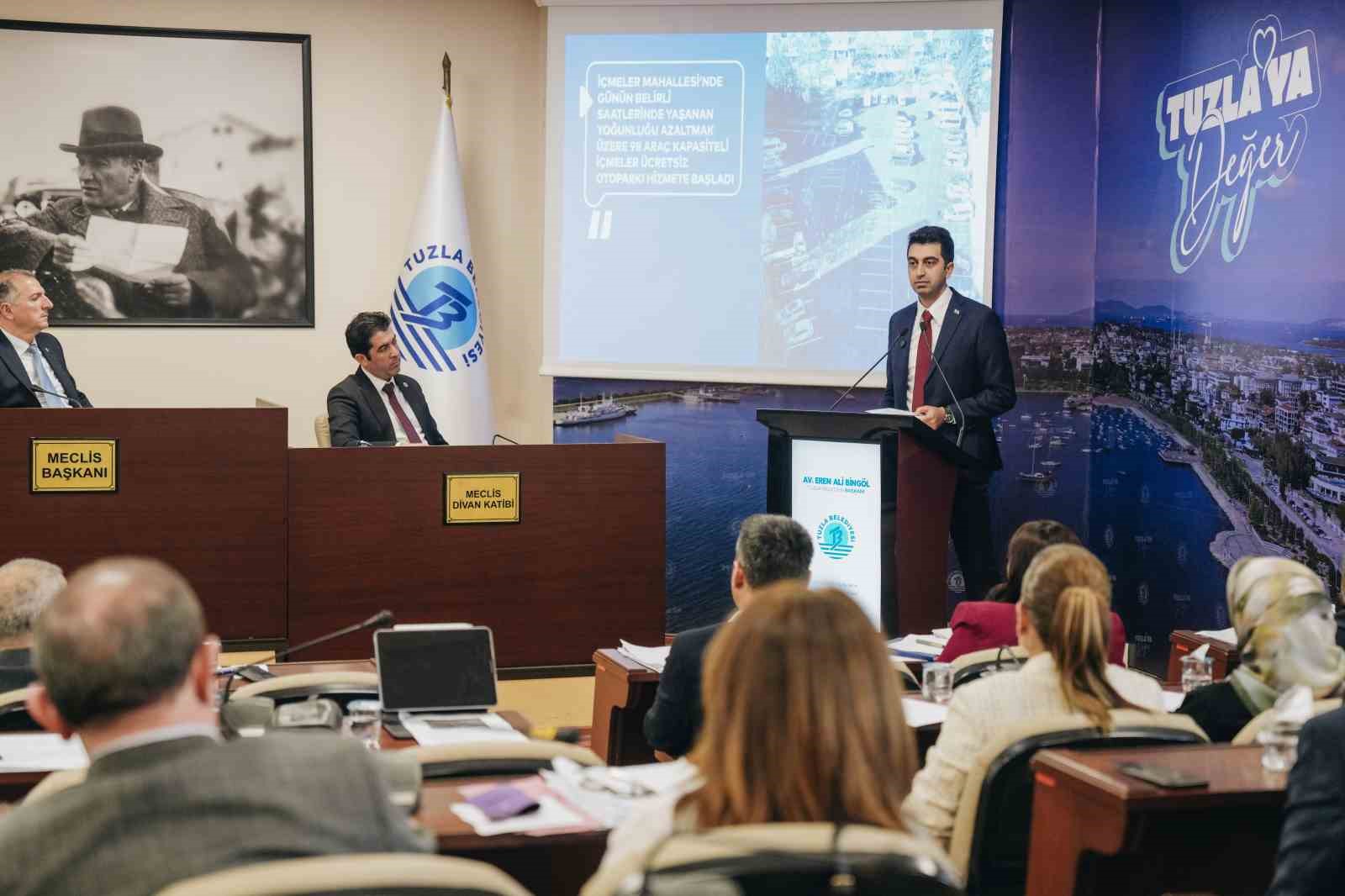 Tuzla Belediyesi 2025 yılı faaliyet raporu oy çokluğuyla kabul edildi
