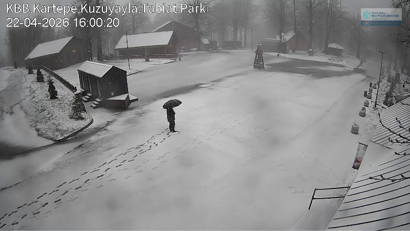 Kocaeli'de bahar ayında kar sürprizi