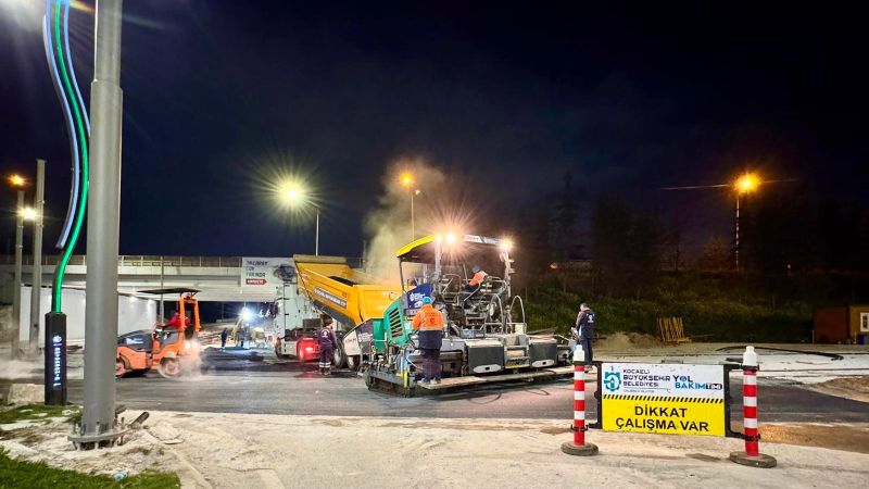 Gece başlayan çalışma gün doğmadan bitirildi