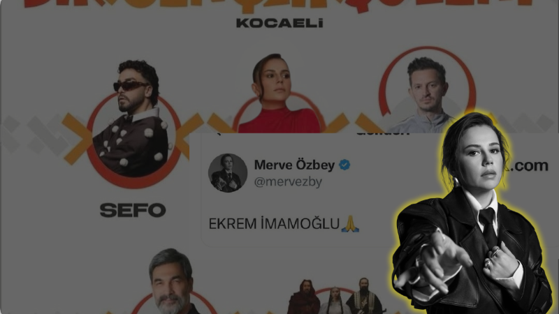Merve Özbey afişten silindi