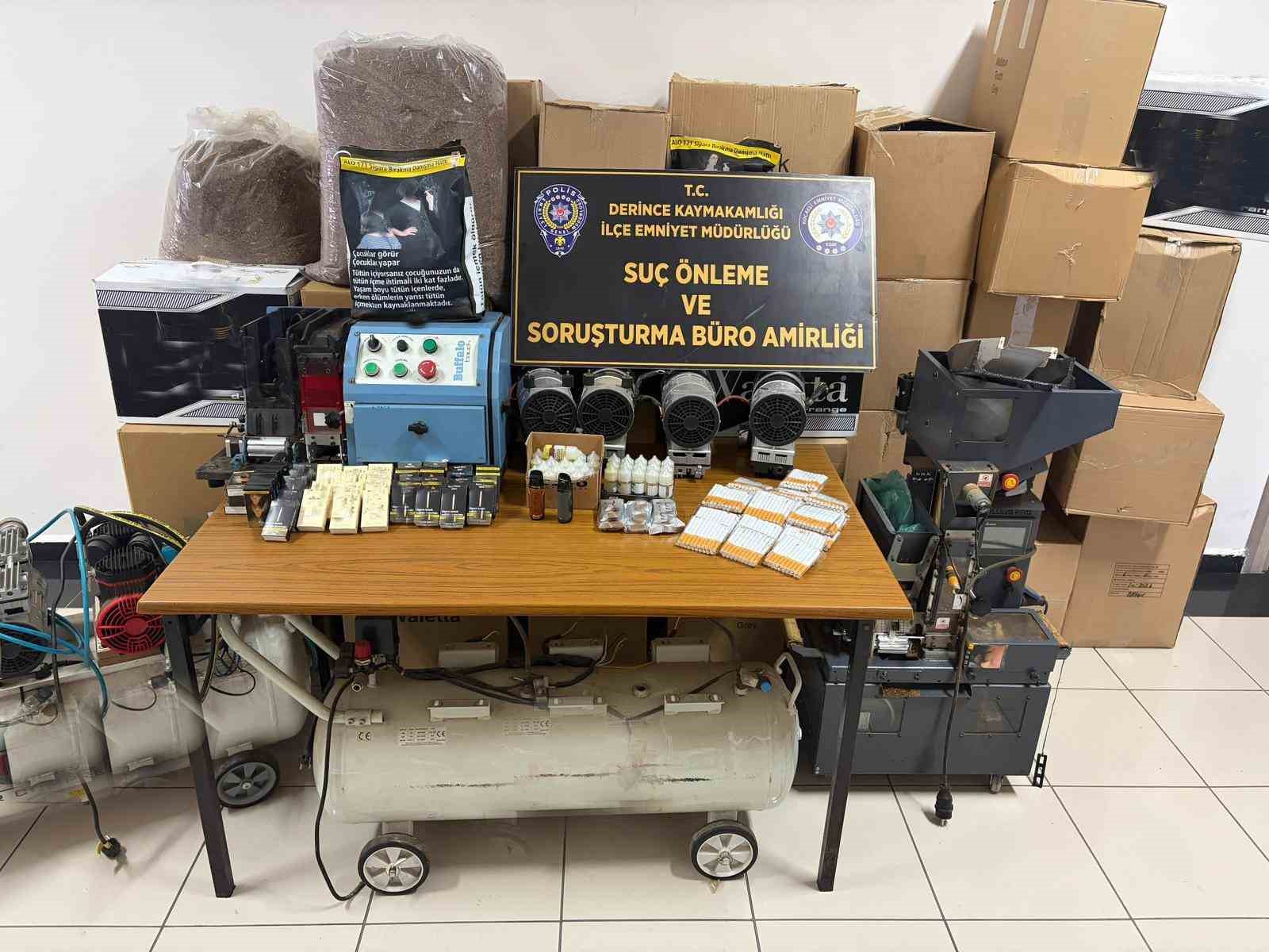 54 bin 940 doldurulmuş makaron ele geçirildi