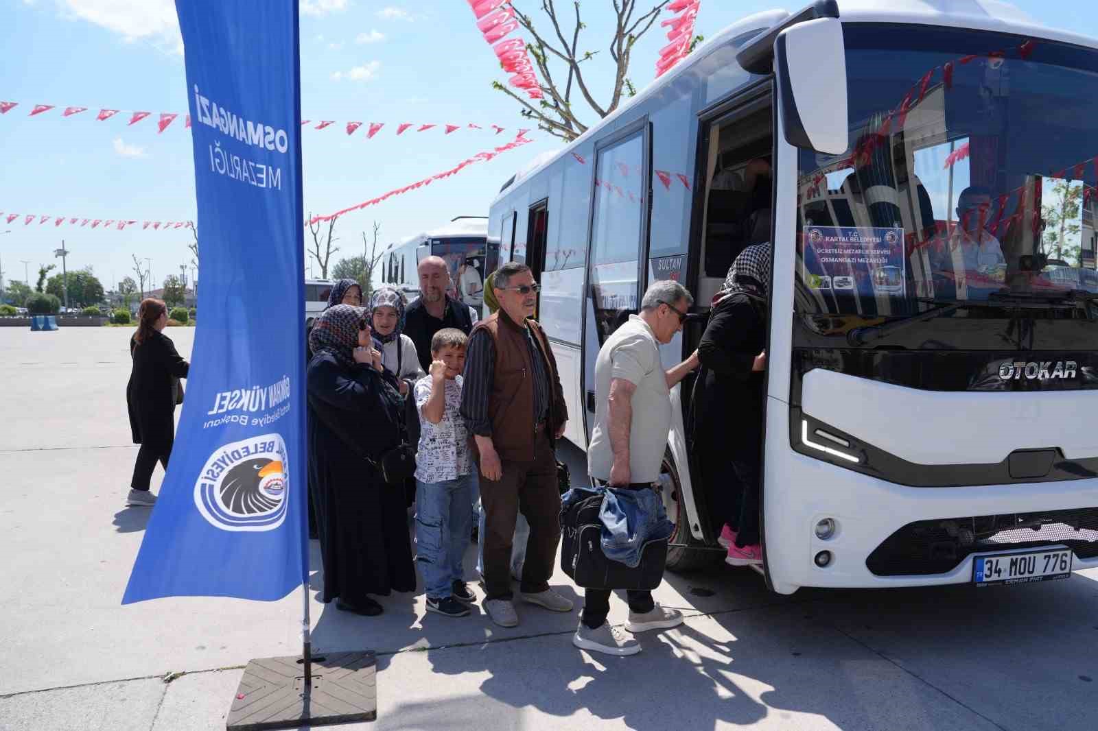 Kartal Belediyesi’nden mezarlıklara ücretsiz ring seferi