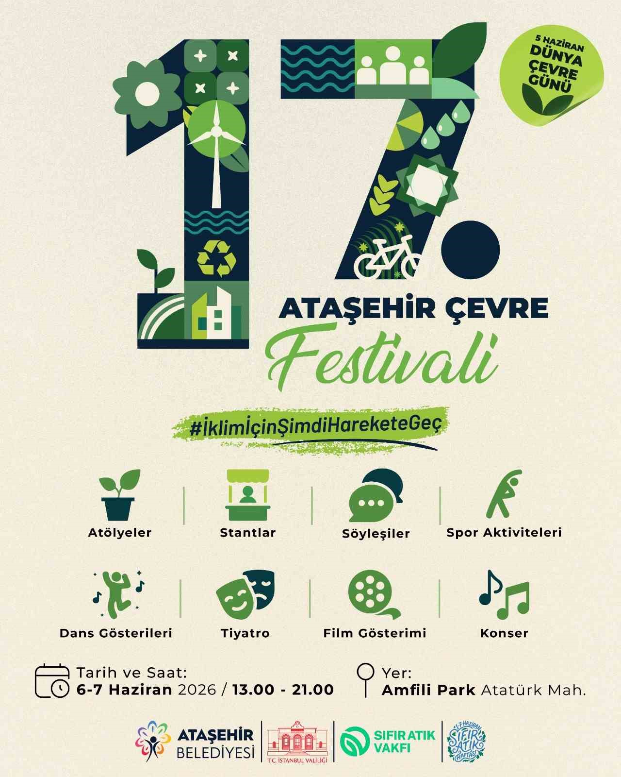 17. Ataşehir Çevre Festivali başlıyor
