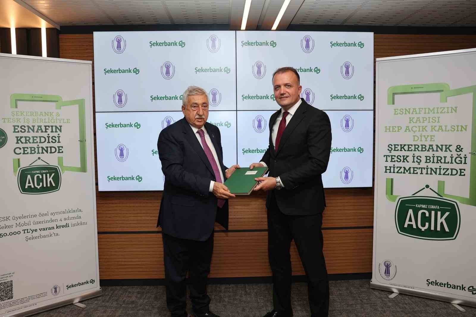 Şekerbank ve TESK iş birliğiyle esnafa anında finansman desteği
