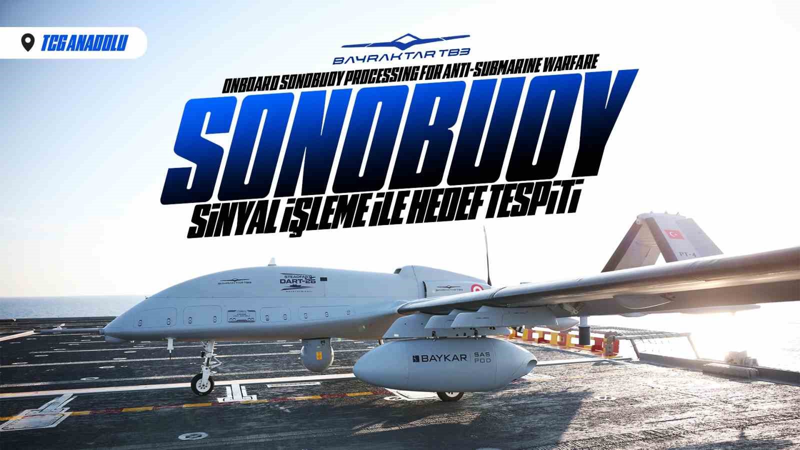 Bayraktar TB3 SİHA’dan Denizkurdu Tatbikatı’nda başarılı sonoboy atışı
