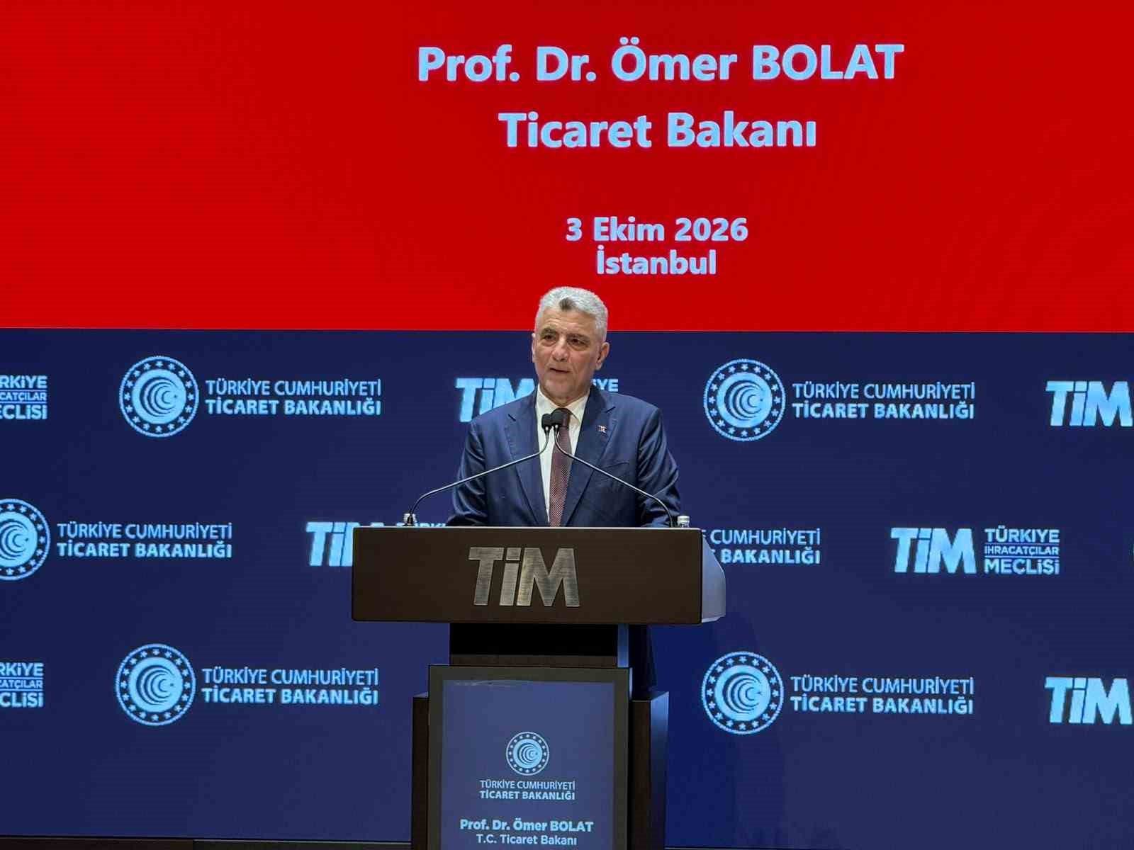 Bakan Bolat: ’’En yüksek Eylül ayı ihracat rekoru kırıldı, yıllık bazda yüzde 15,4’lük artışla 26 milyar dolar ihracatı başardık’’
