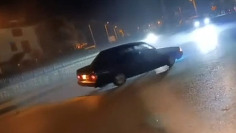 Drift atan sürücüye 140 bin lira ceza